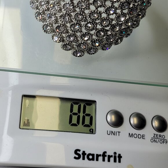 Dazzling Silver Cuff Bracelet Bangle - Picture 15 of 16